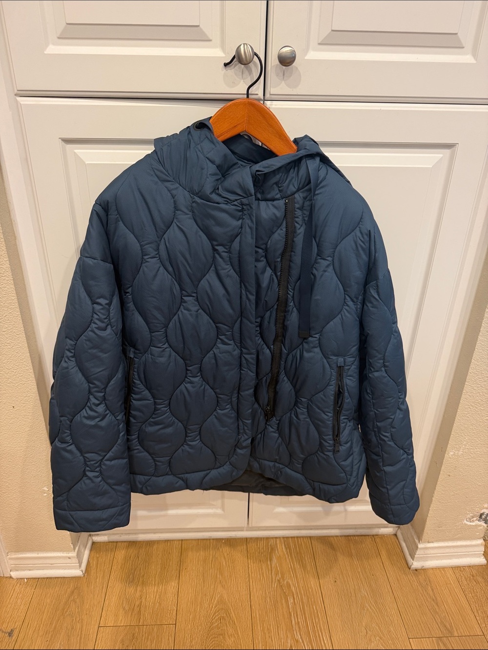 Alp N Rock Blue Quilted Hooded Jacket